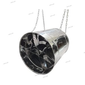 مروحة تدوير ستانلس ستيل – حجم ٥٠ مع قطر قناة ٦٠ سم